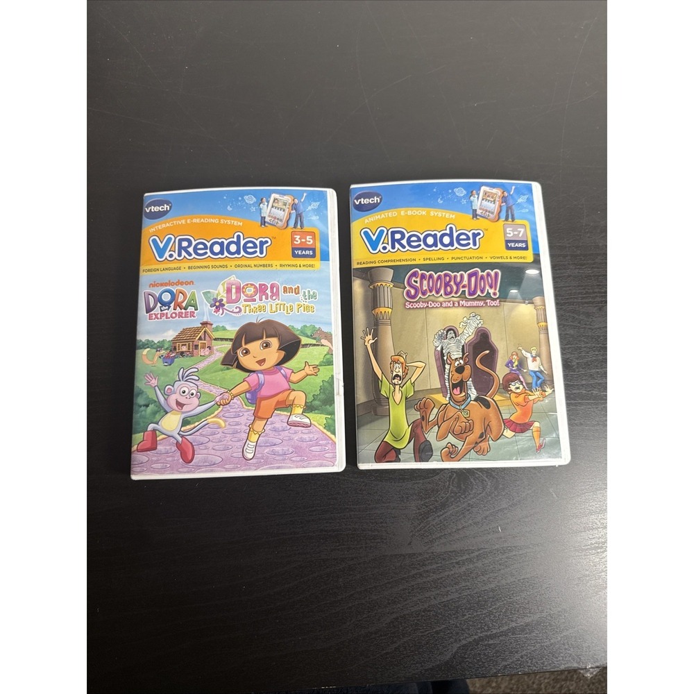 Vtech V.Reader Dora And Scooby Doo 3-5 5-7 Years